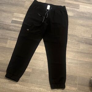 Luuna Black Drawstring Jogger Style Pants